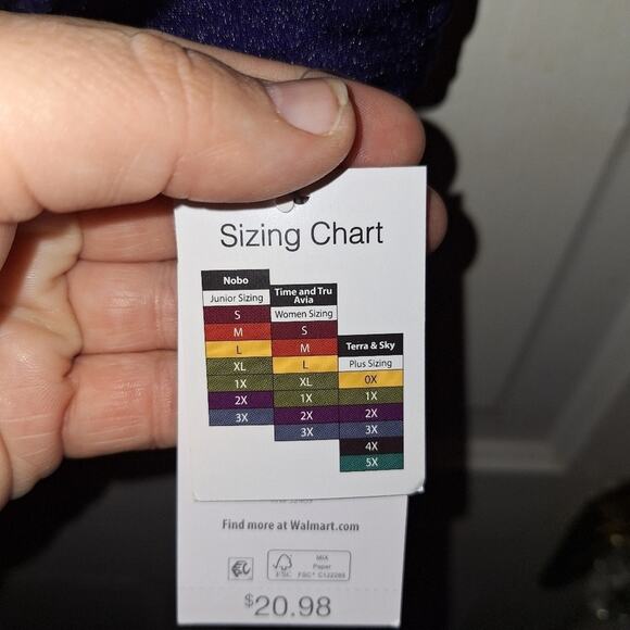 Time and Tru Blue Binki Top Cinched Shoulders Size XL Beach Picnic Park Lake - Picture 4 of 5